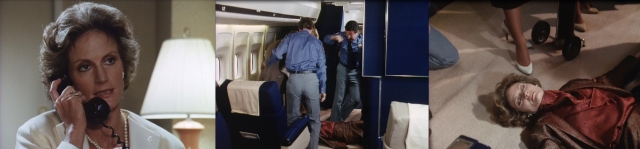 Veronica agrees to testify in exchange for protection. Veronica's body falls out of the airplane bathroom. Veronica is dead.